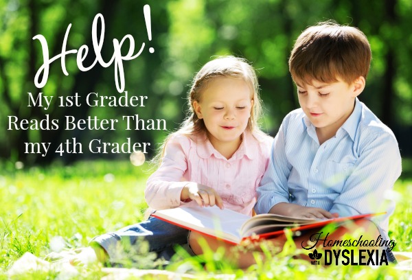 Help for when the younger child reads better than the older child.