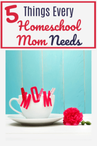 What does a homeschool mom need? Here are five things that may surprise you and one easy way to get them!