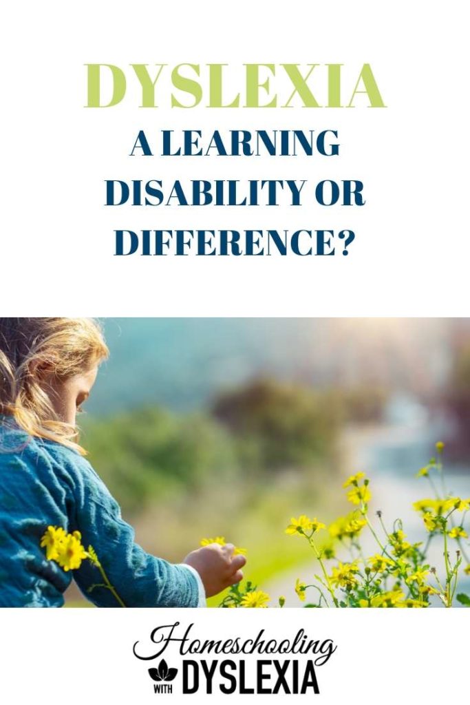 dyslexia learning disability or learning difference