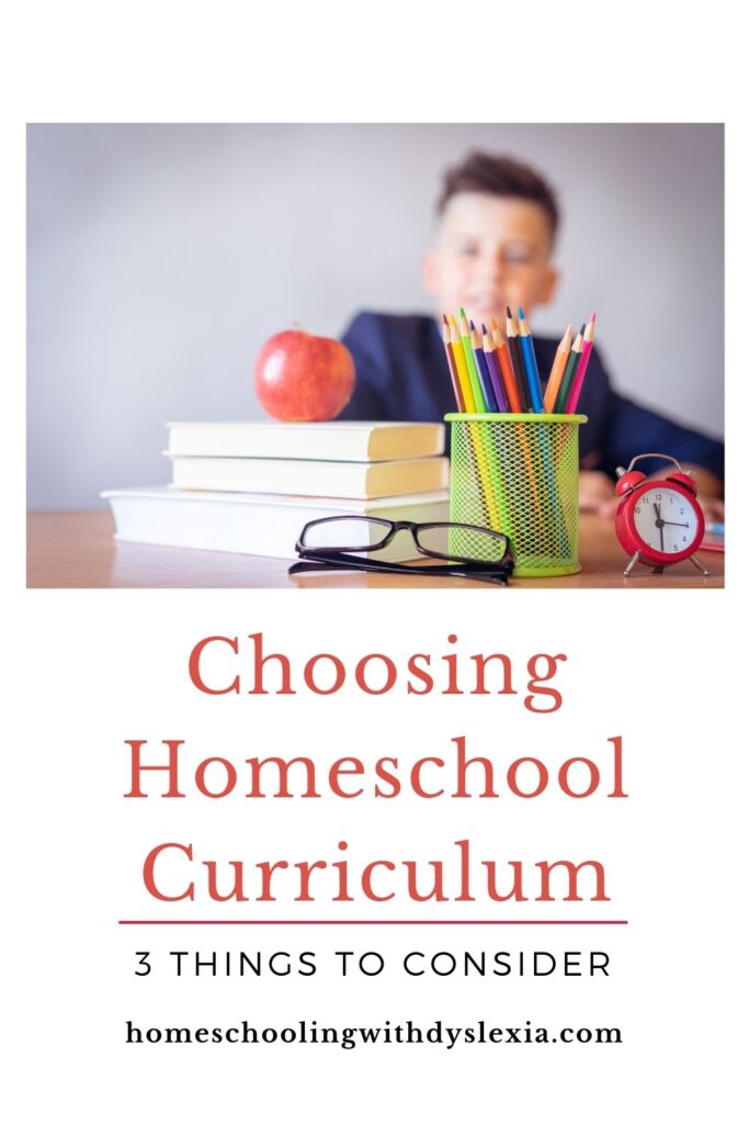 choosing homeschool curriculum