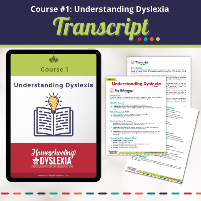 Course 1: Understanding Dyslexia: Transcripts & Key Takeaways