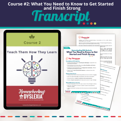 Course 2: Teach Them How They Learn: Transcripts & Key Takeaways