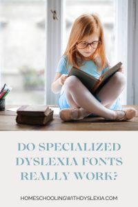 specialized dyslexia fonts