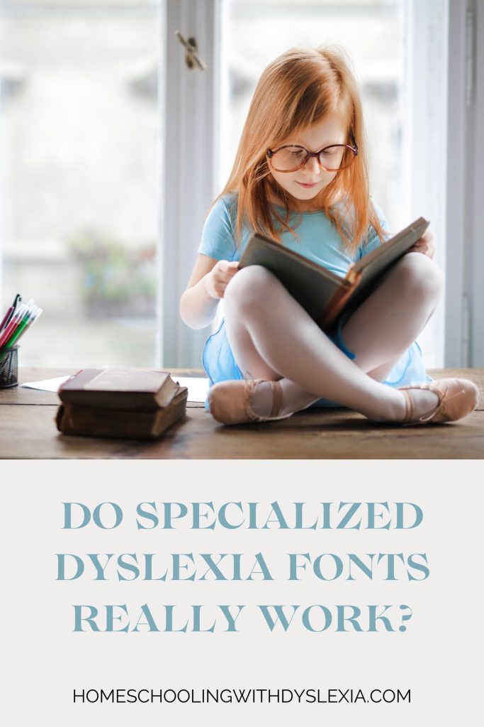 specialized dyslexia fonts were created to help people with dyslexia read better