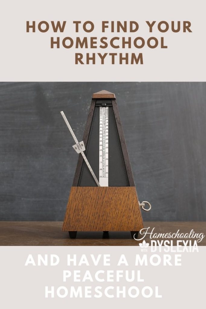 finding a homeschool rhythm