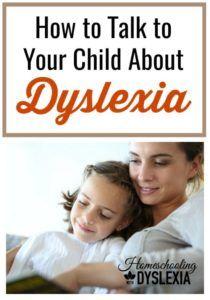 How to talk to a child about dyslexia