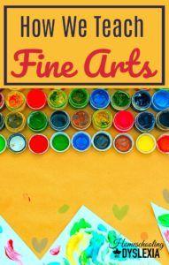 Do you struggle with fine arts in your homeschool? Here are some ways to teach fine arts in your homeschool!