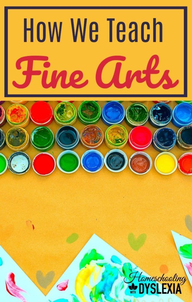 Do you struggle with fine arts in your homeschool? Here are some ways to teach fine arts in your homeschool! 