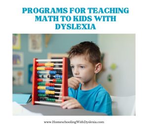 math programs dyslexia