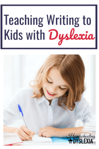 As with reading and spelling, teaching writing to kids with dyslexia can be done and done well with the right methods!