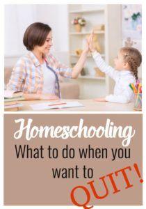 Quit Homeschooling