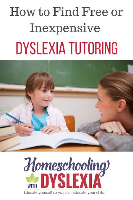 How to Find Free or Inexpensive Dyslexia Tutoring Homeschooling with